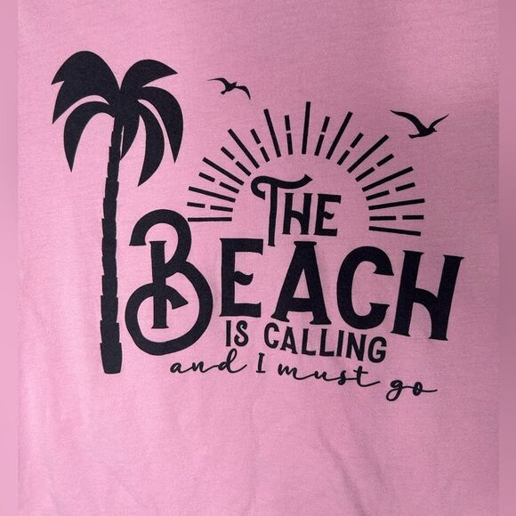 Ana Cabana California Women’s Graphic T-Shirt.The Beach is Calling I Must Go. M - Picture 7 of 8